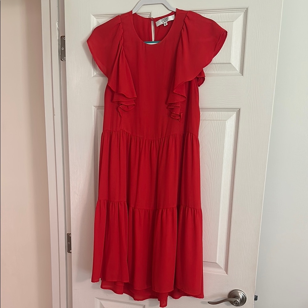 CROSBY by Mollie Burch Red High Low Dress